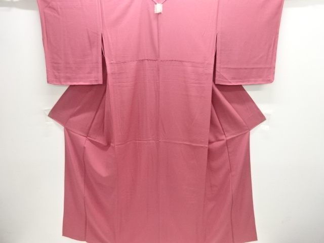 絽一つ紋色無地着物